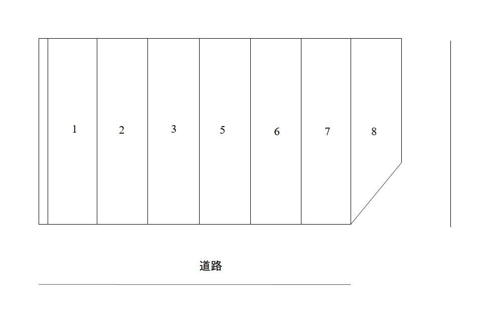 ハッピー第２モータープールの駐車配置図