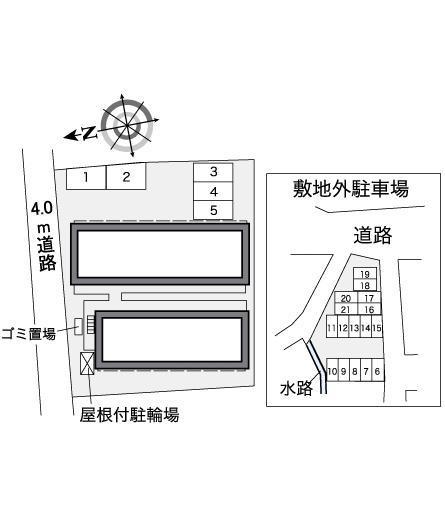 Ｋ＆Ｋ(37167)　敷地外駐車場の駐車配置図