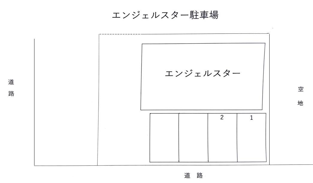 エンジェルスター駐車場の駐車配置図