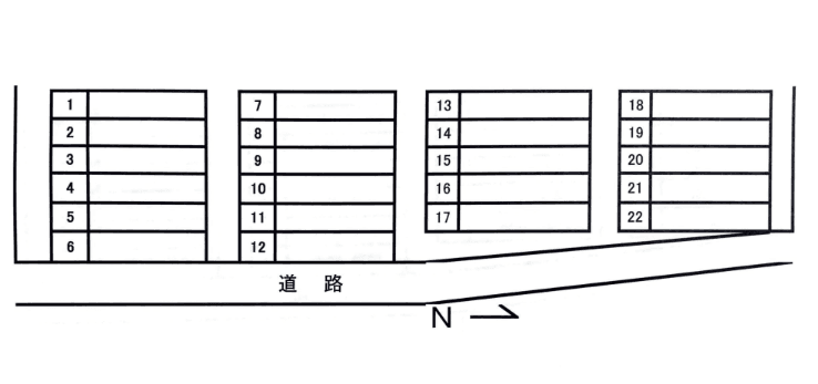 JA立川－１２の駐車配置図