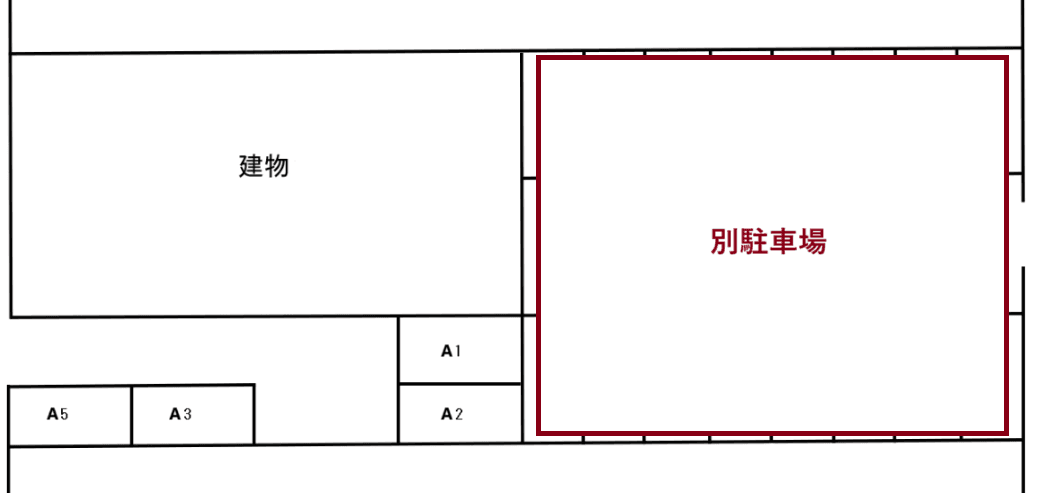 第8駐車場の駐車配置図