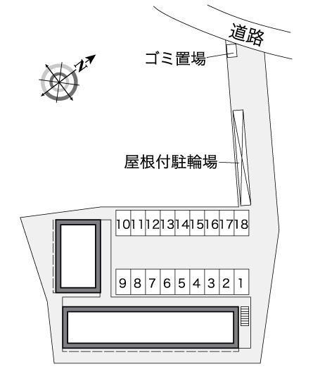 ソレーユ(36584)の駐車配置図
