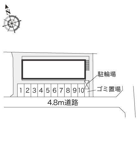 箕面(17700)の駐車配置図