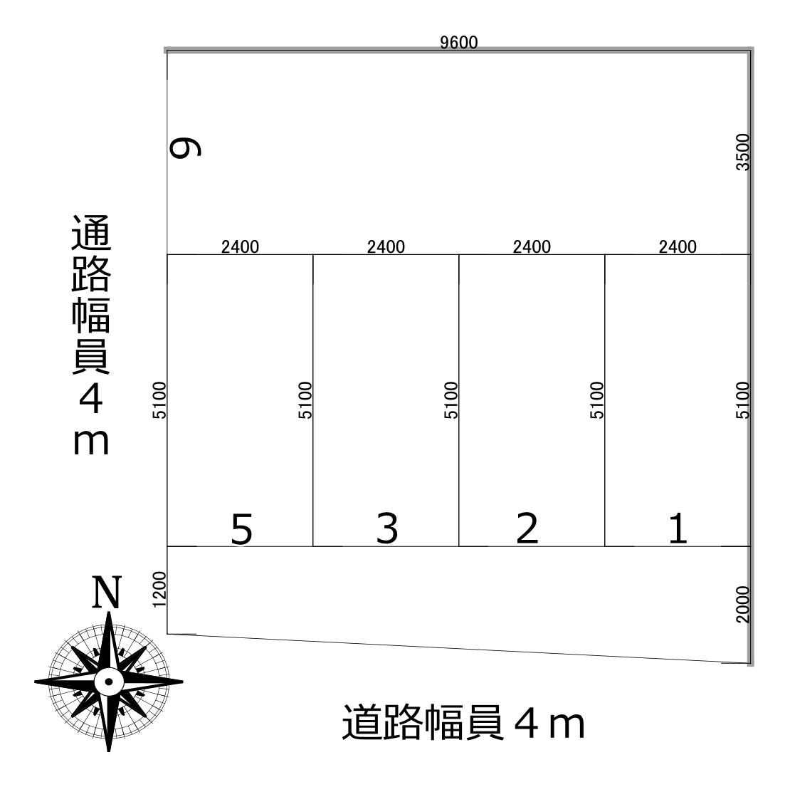 石賀第2ガレージの駐車配置図