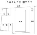 ＤＵＰＬＥＸ 国王３７の駐車場