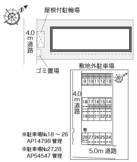 ミカドＡ(14456)の駐車配置図