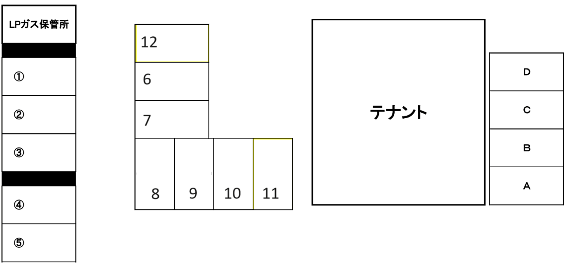 グランジュール壱番館の駐車配置図