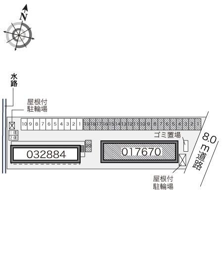 西富山(17670)の駐車配置図