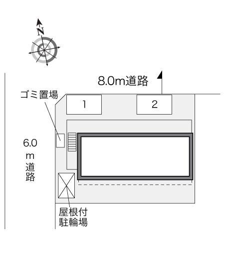 ヴィル(31639)の駐車配置図