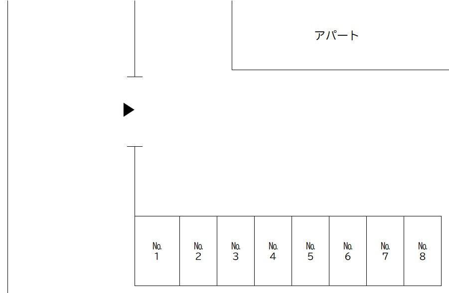 ゼロパーキング八幡町２丁目の駐車配置図