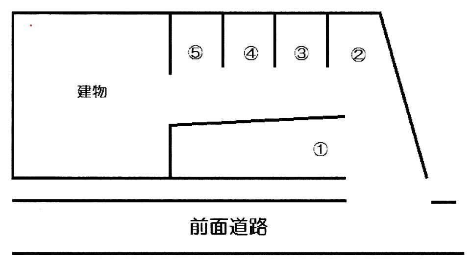米倉月極駐車場の駐車配置図