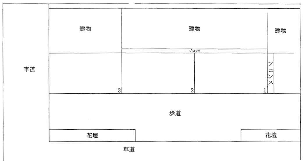東浜町駐車場の駐車配置図