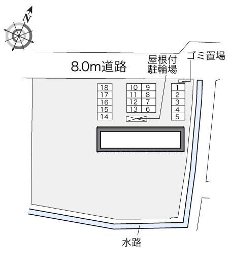 金倉Ⅱ(32428)の駐車配置図