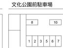 文化公園前駐車場の駐車場