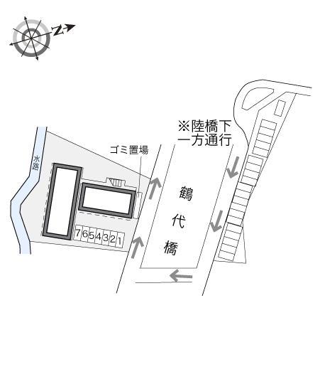 グランパルク小柳(21164)の駐車配置図