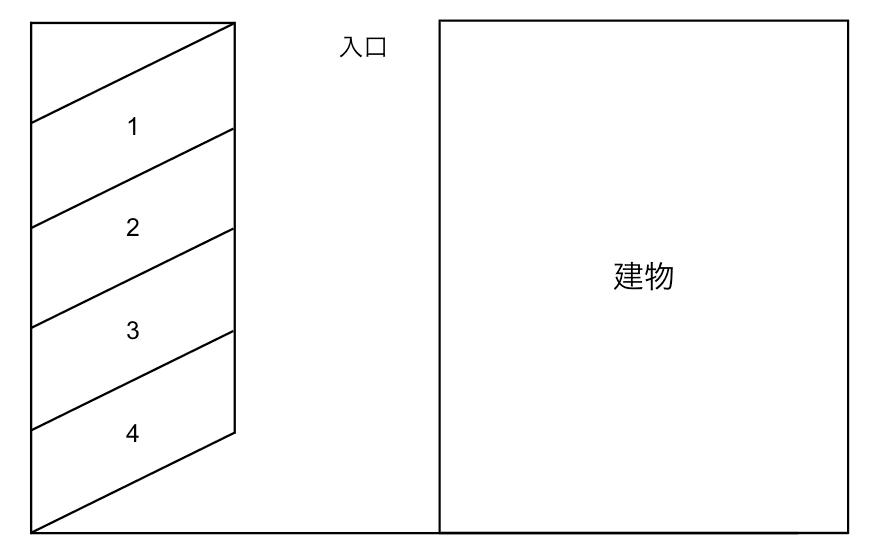 髙倉第三パーキングの駐車配置図