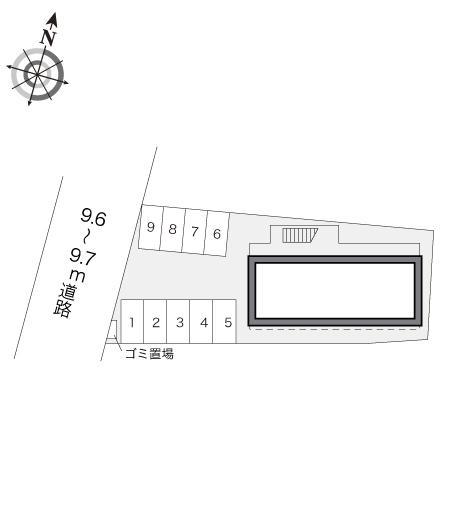 ウィステリアＴＡＧＯ(17114)の駐車配置図