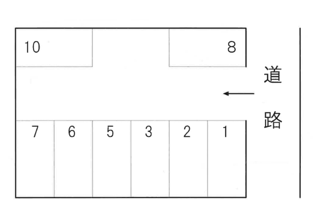 第96駐車場の駐車配置図