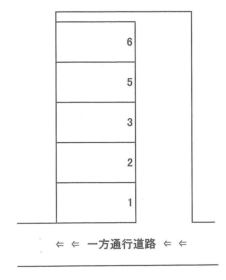 Ｋ駐車場の駐車配置図