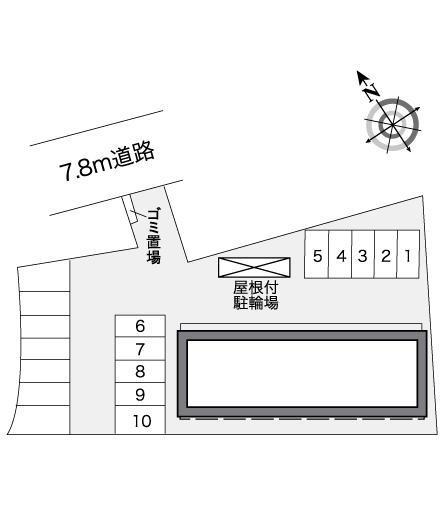 葛原(27682)の駐車配置図