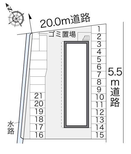 ユーリッチ(17482)の駐車配置図