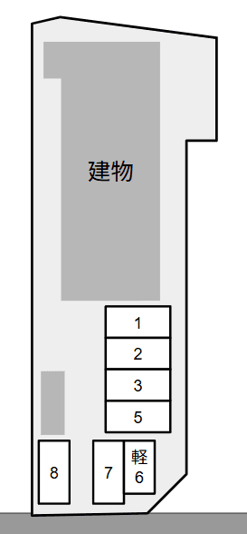 ヨークパレス・３別駐車場の駐車配置図