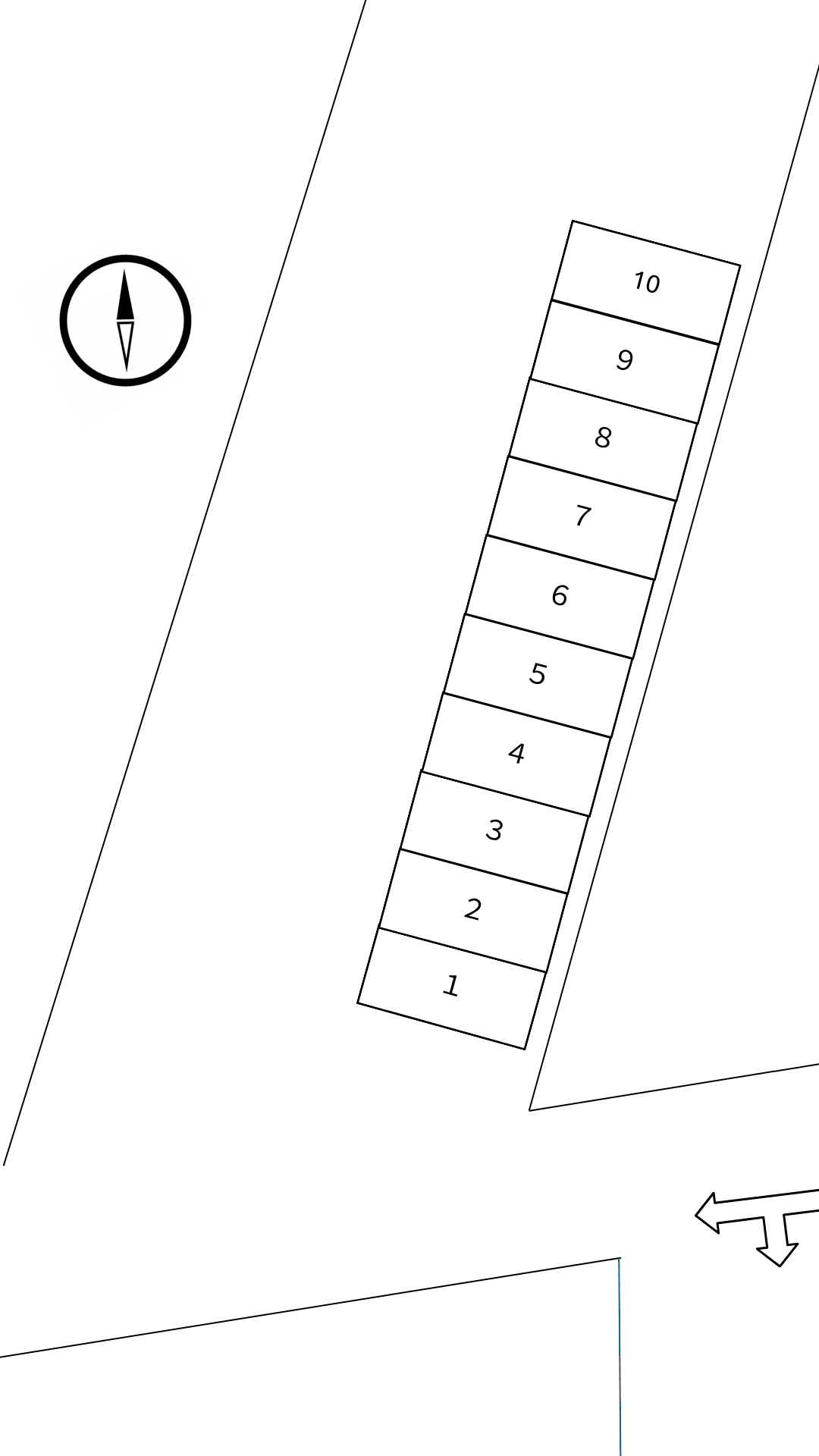 KATSUDA BASE 01の駐車配置図