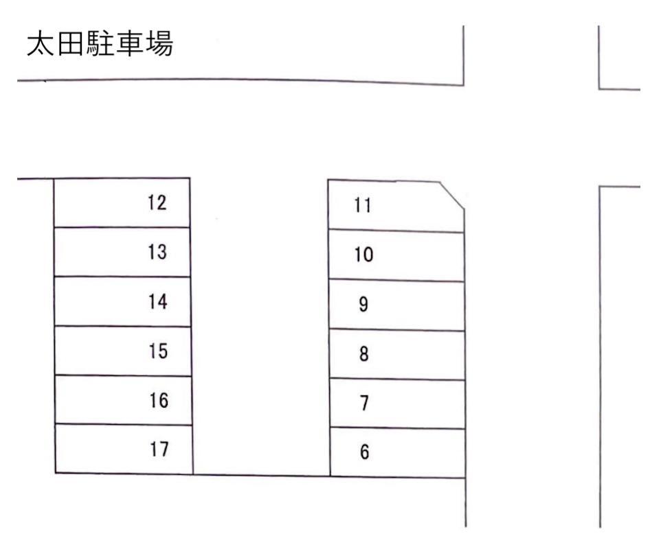 太田駐車場の駐車配置図
