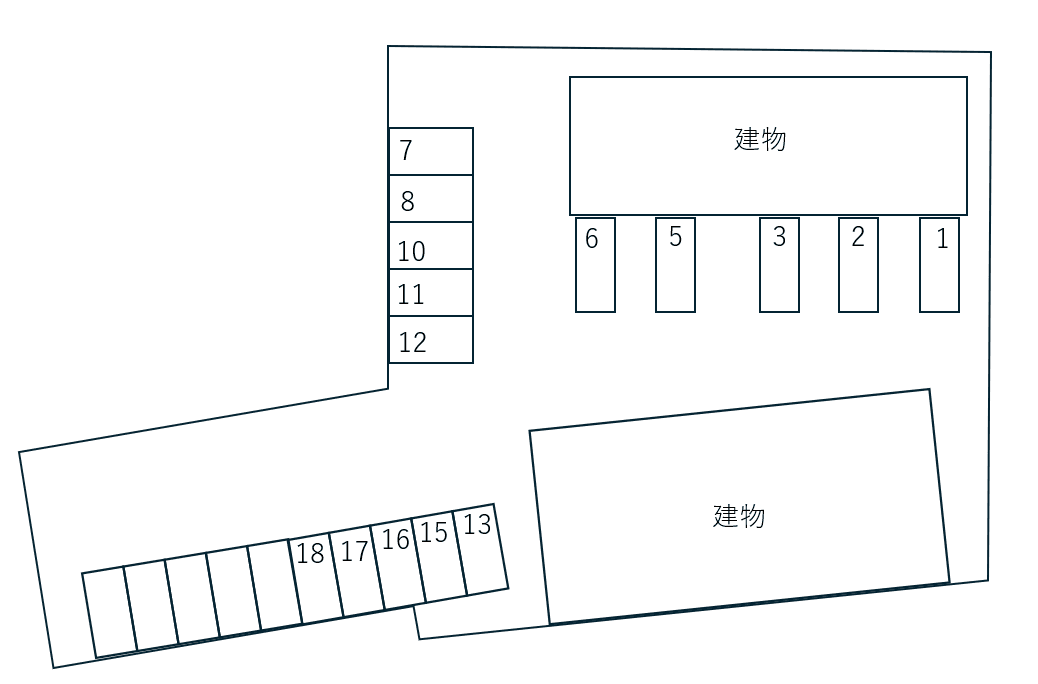 Ｃａｓａ　Ｋｏｕｄａ　Ｓ　Ａの駐車配置図