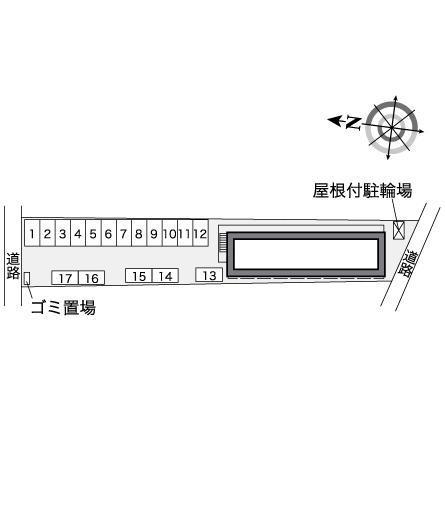 天神(37654)の駐車配置図