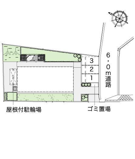 ツバキハウス(42472)の駐車配置図