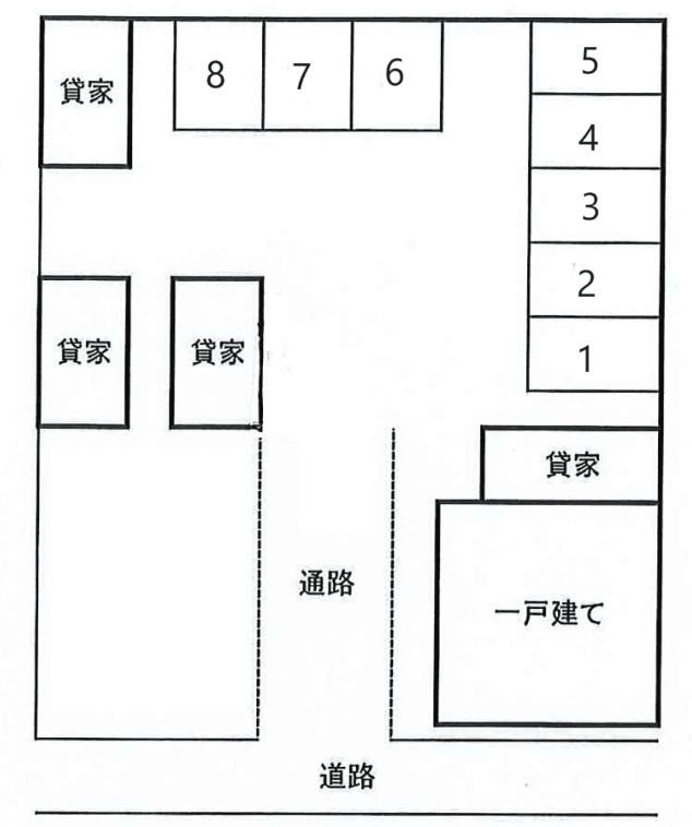 ビューティパーキングの駐車配置図