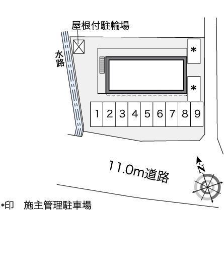 鹿島田(35167)の駐車配置図