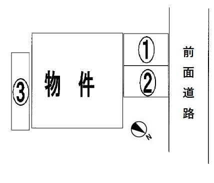 ﾊﾋﾟﾈｽ駐車場の駐車配置図