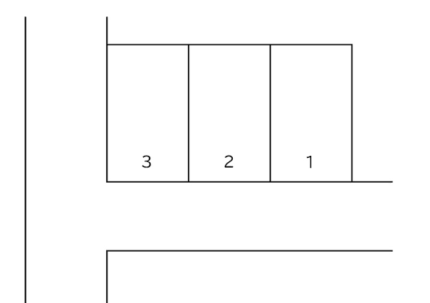平山駐車場の駐車配置図