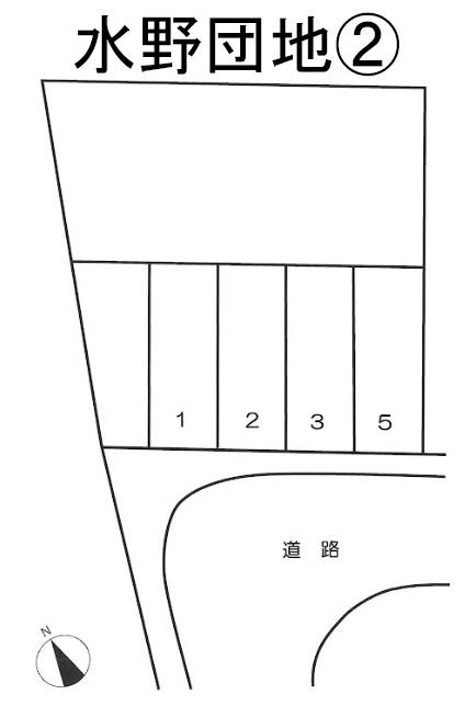 水野団地②の駐車配置図