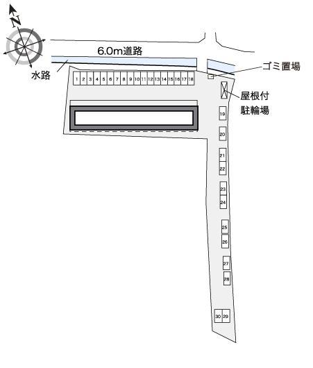 柳川駅前(32198)の駐車配置図