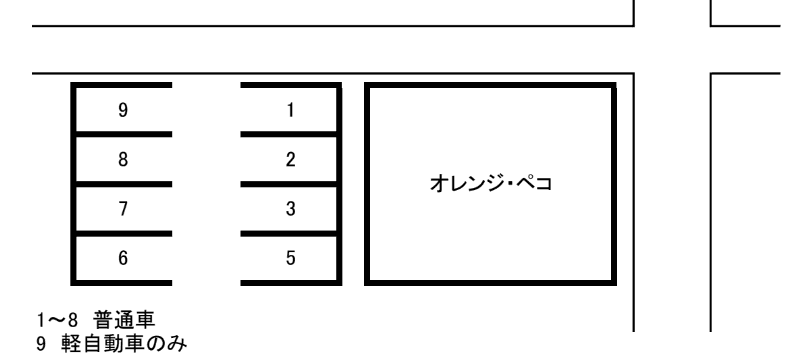 第2榎本パーキングの駐車配置図