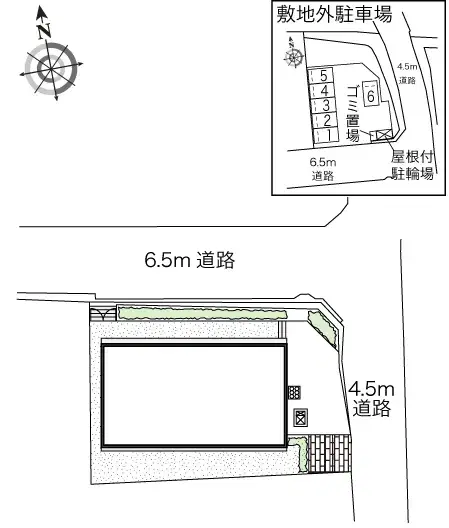ＴＯＢＡⅡ(42002)　敷地外駐車場の駐車配置図