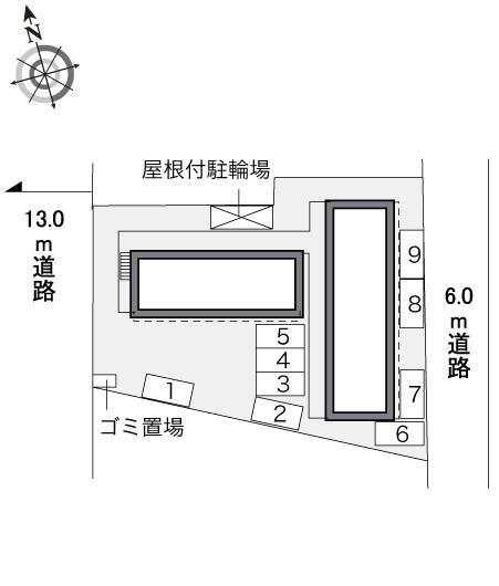 ラ　プランタン(34570)の駐車配置図