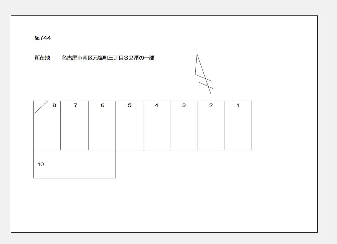 ７４４の駐車配置図