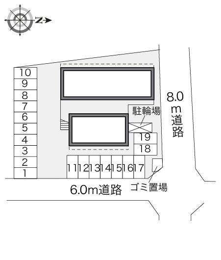 ＴＵＫＩＪＩ(24190)の駐車配置図