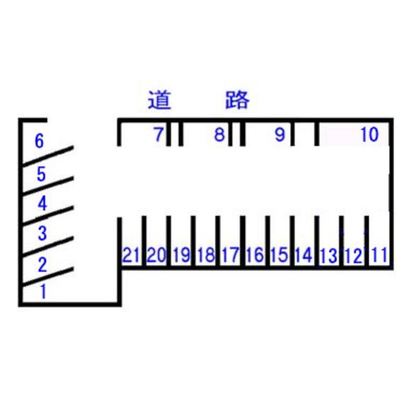 PD笠井駐車場の駐車配置図