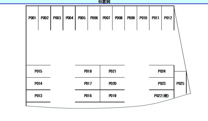 泉野５丁目ＨＪパーキングの駐車配置図