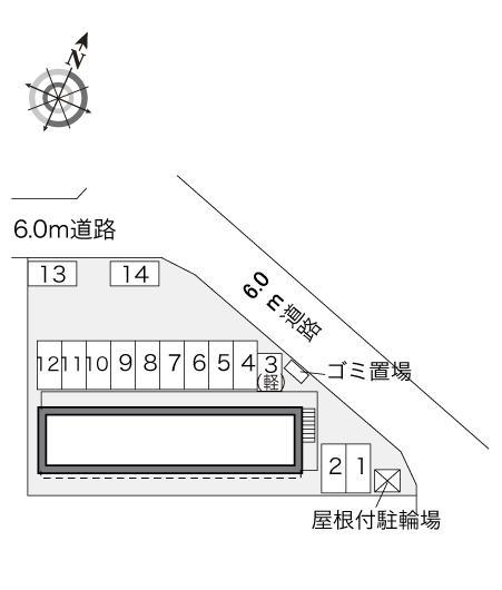 シャイン(31341)の駐車配置図