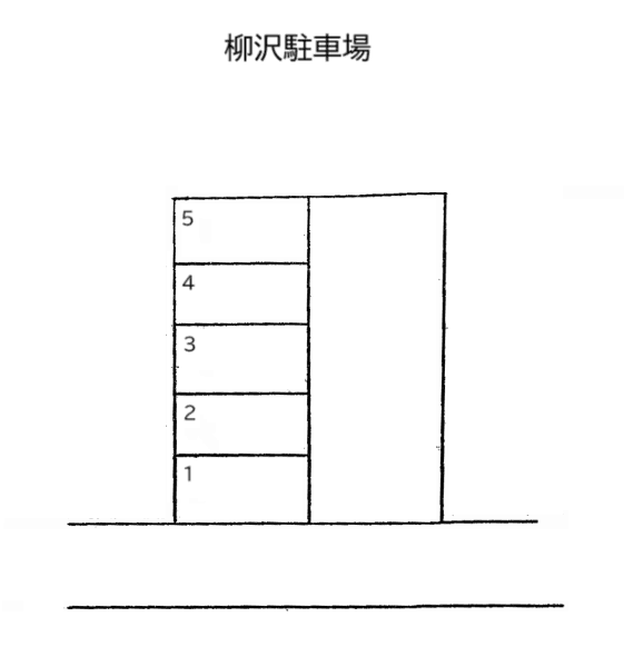 柳沢駐車場の駐車配置図