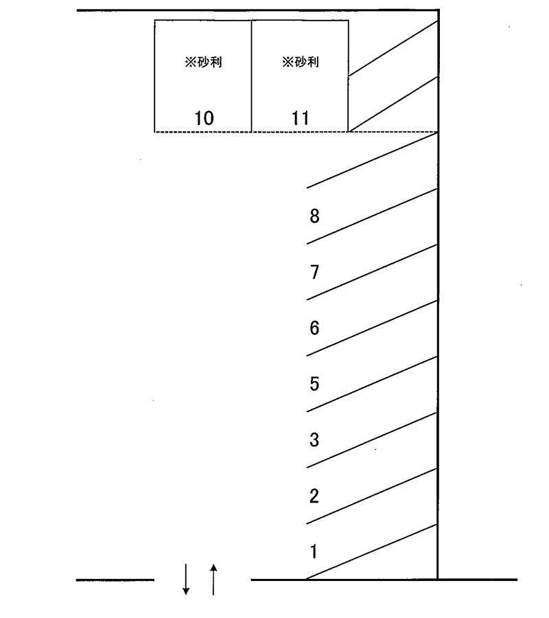藤田駐車場の駐車配置図