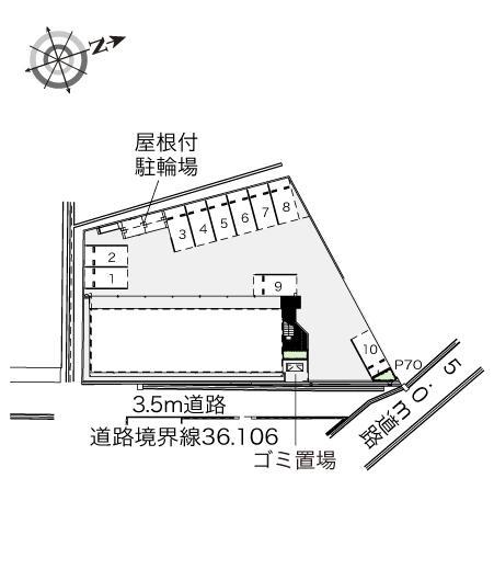 フレイグラントⅡ(41511)の駐車配置図