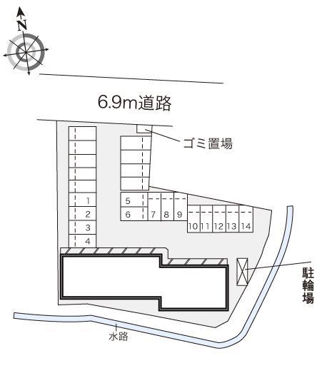 ゴールドリバー(22966)の駐車配置図