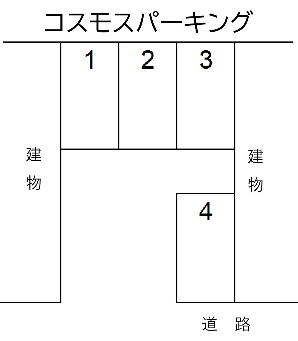 コスモスパーキングの駐車配置図